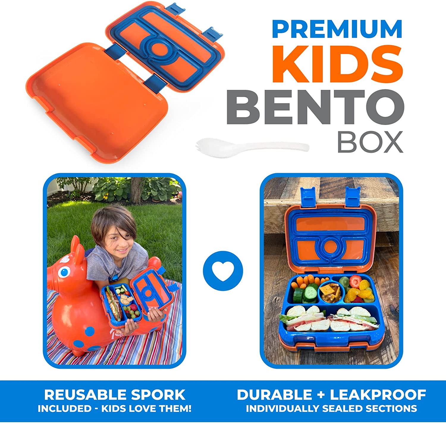 LONCHERA BENTO INFANTIL PARA NIÑOS DE 3 A 5 AÑOS CON TAPA SEGURA - 2