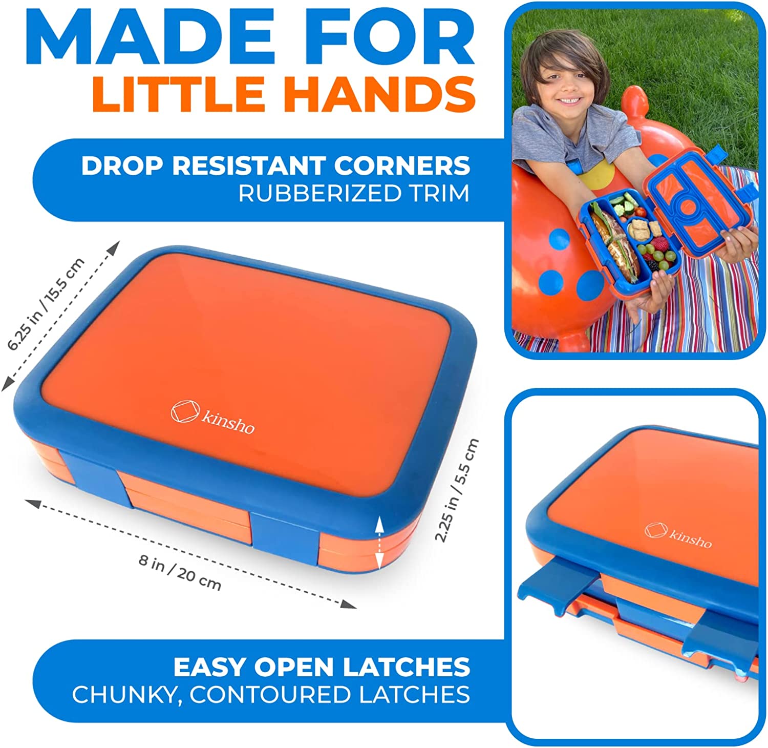 LONCHERA BENTO INFANTIL PARA NIÑOS DE 3 A 5 AÑOS CON TAPA SEGURA - 3