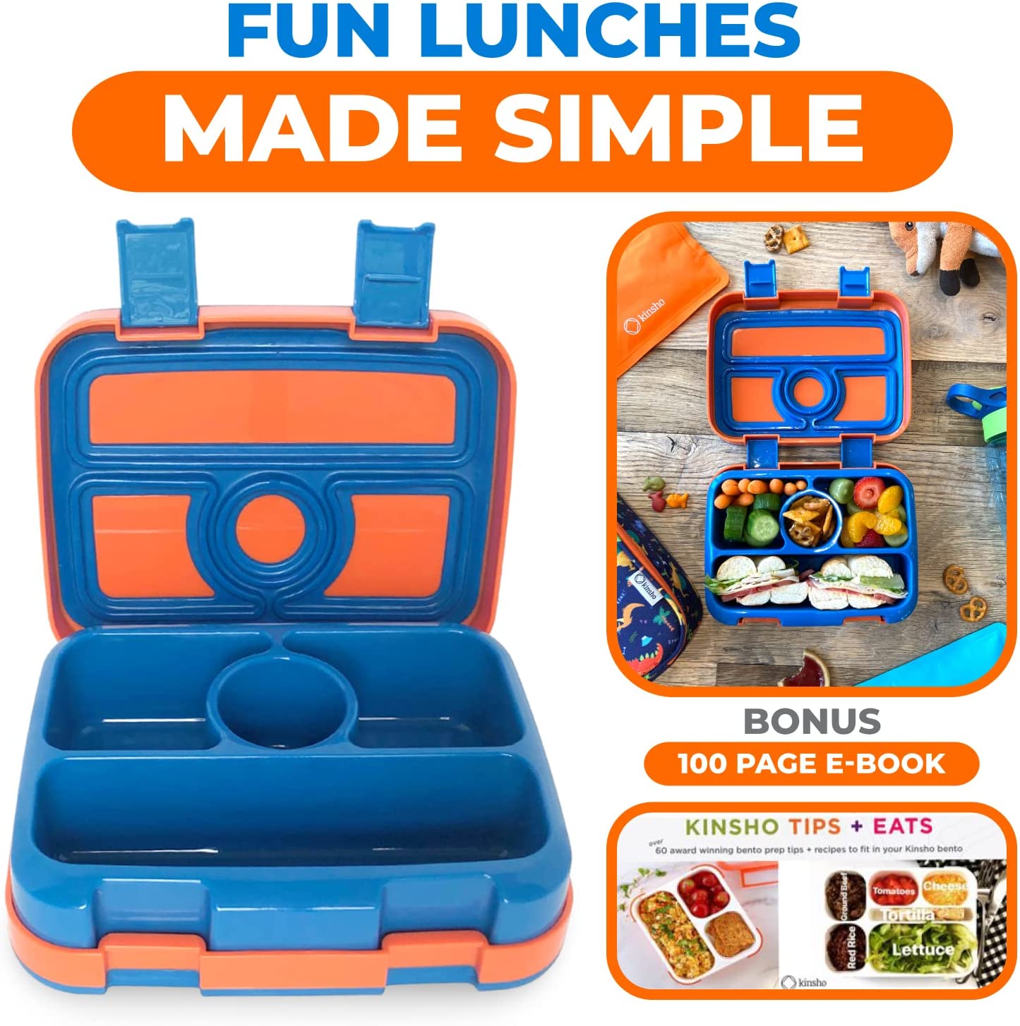 LONCHERA BENTO INFANTIL PARA NIÑOS DE 3 A 5 AÑOS CON TAPA SEGURA - 6