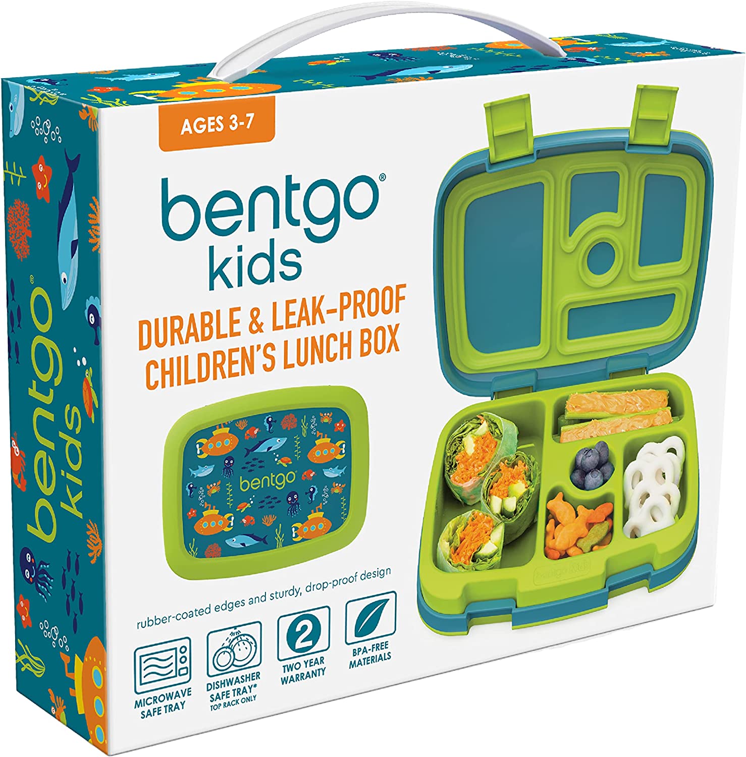 BENTGO KIDS PRINTS - LONCHERA PARA NIÑOS A PRUEBA DE FUGAS - 6