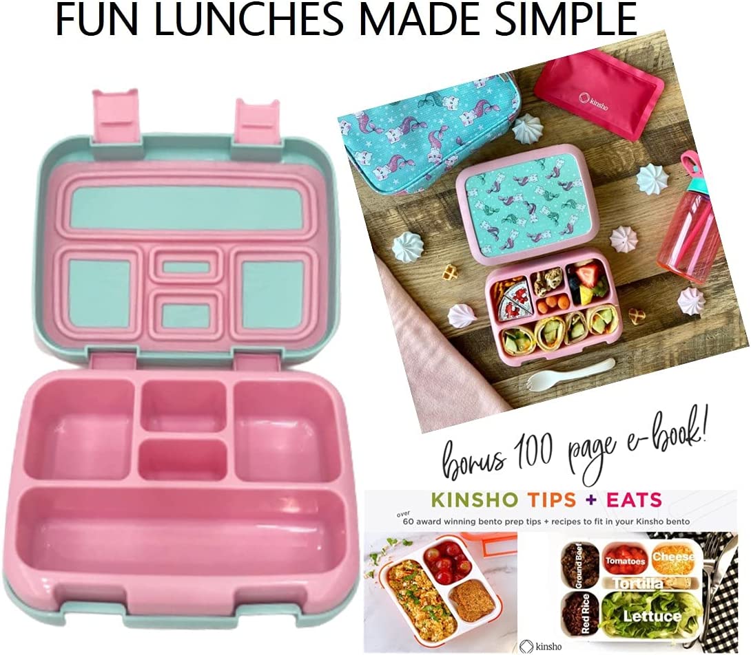 LONCHERA BENTO INFANTIL, 5 SECCIONES PARA CONTROL DE PORCIONES - 6