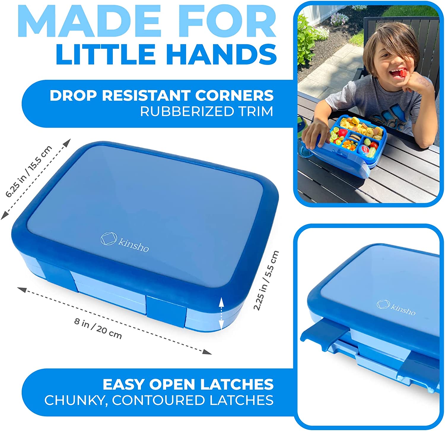 LONCHERA BENTO PARA NIÑOS, 5 SECCIONES DE PORCIONES - 3