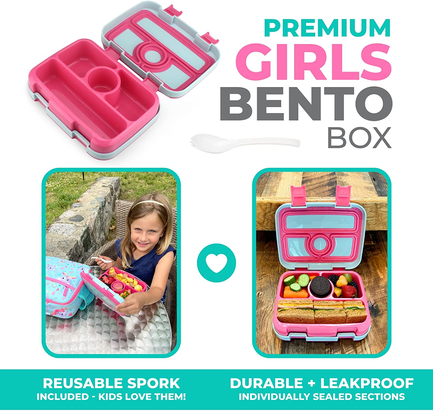 LONCHERA BENTO PARA NIÑOS Y NIÑAS PEQUEÑOS - 2