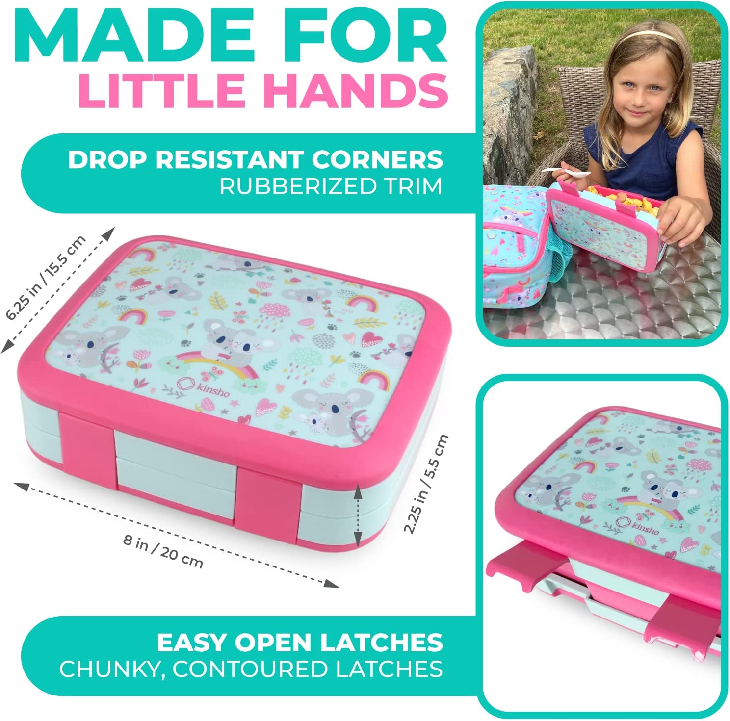 LONCHERA BENTO PARA NIÑOS Y NIÑAS PEQUEÑOS - 3