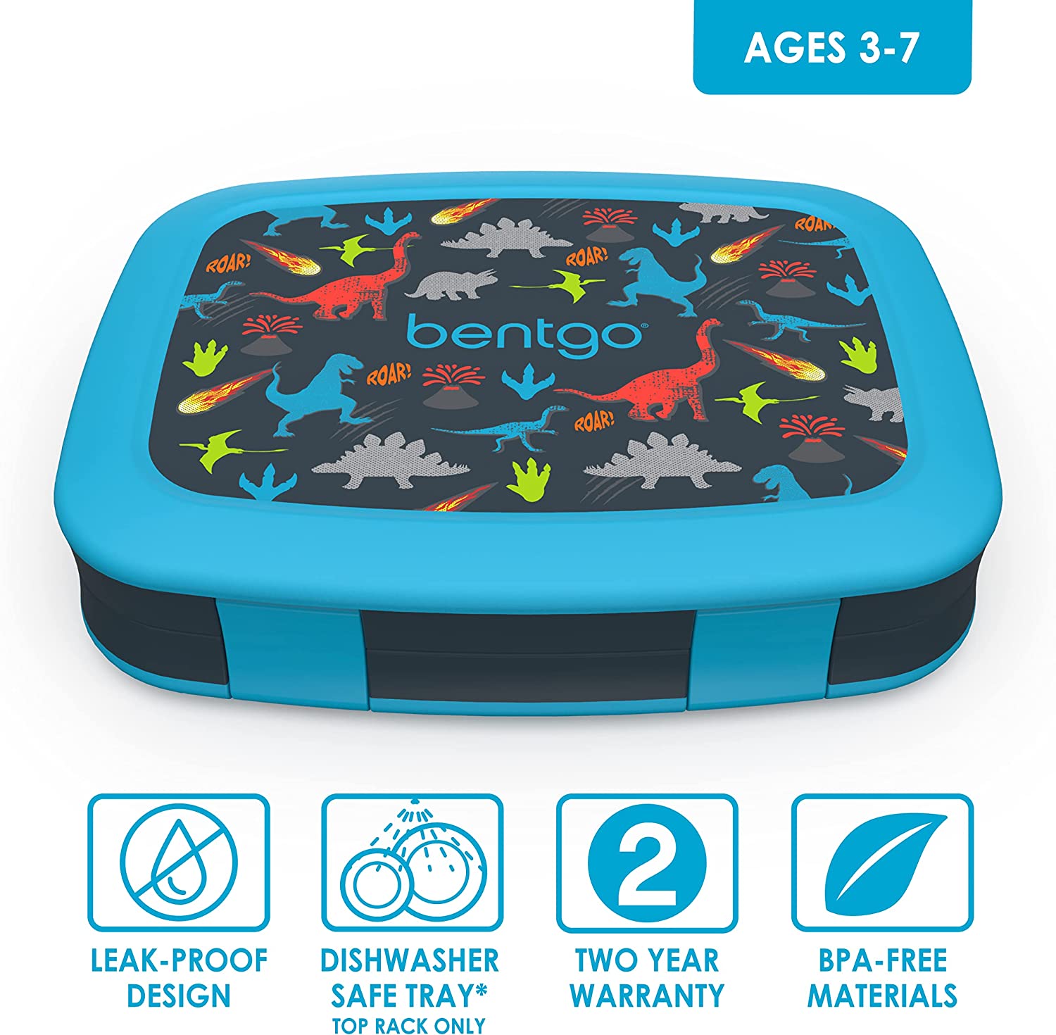 BENTGO KIDS PRINTS, LONCHERA INFANTIL A PRUEBA DE FUGAS - 3