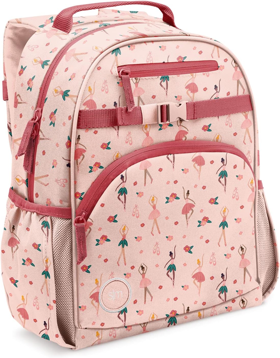 SIMPLE MODERN MOCHILA PARA NIÑOS PEQUEÑOS Y NIÑAS, - BAILARINA ROSA, NIÑOS-12L - 1