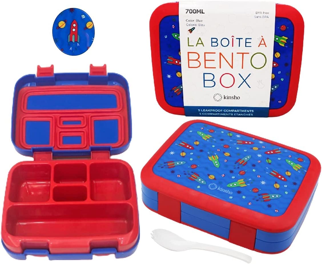 LONCHERA BENTO INFANTIL, 5 SECCIONES PARA CONTROL DE PORCIONES - 1