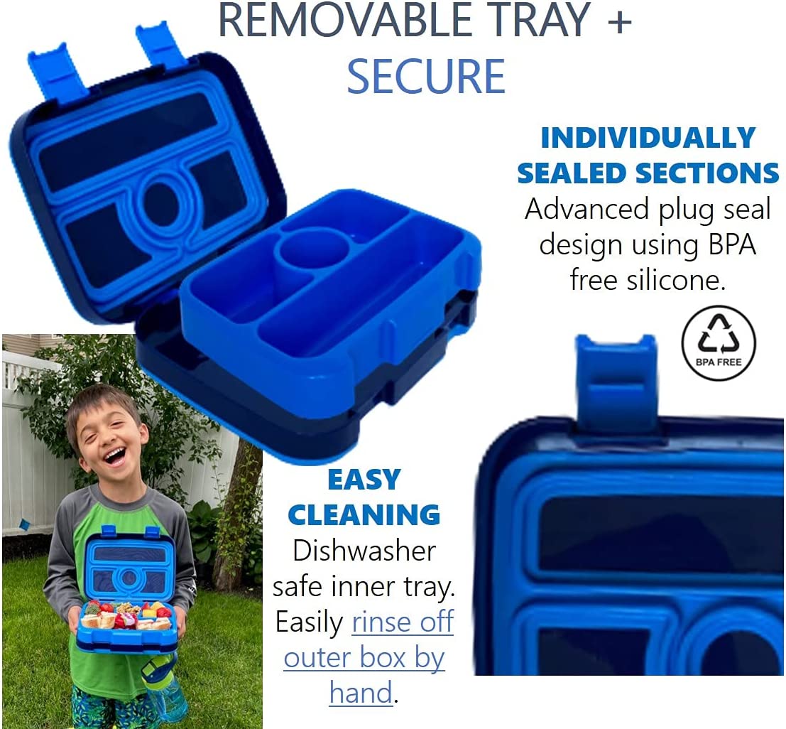 LONCHERA BENTO CON BOLSA, BOTELLA DE AGUA Y BOLSA DE HIELO PARA NIÑOS - 4