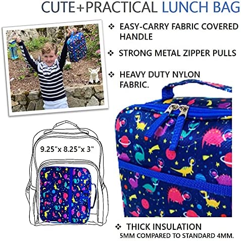 LONCHERA BENTO CON BOLSA, BOTELLA DE AGUA Y BOLSA DE HIELO PARA NIÑOS - 6