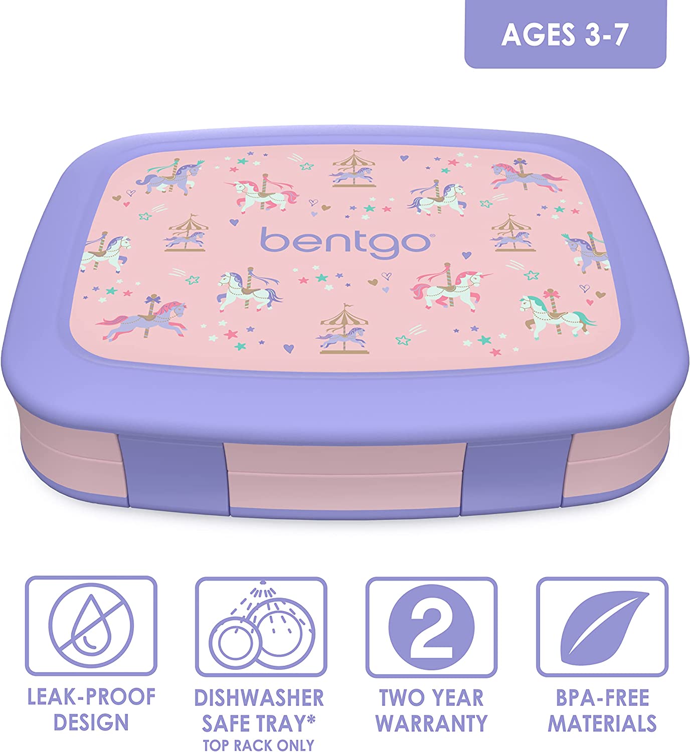 BENTGO KIDS PRINTS - LONCHERA PARA NIÑOS A PRUEBA DE FUGAS - 3