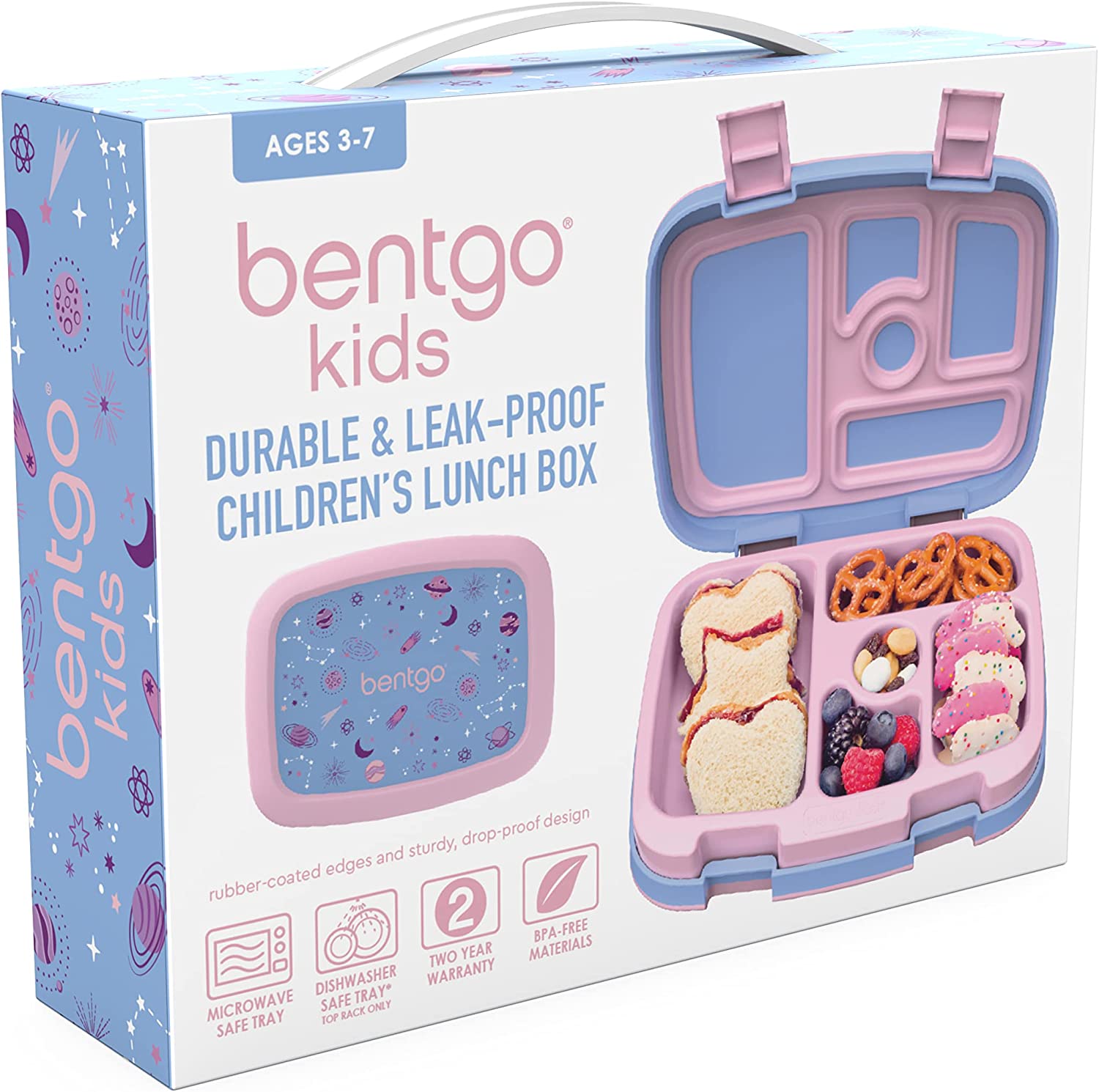 BENTGO KIDS PRINTS - LONCHERA PARA NIÑOS A PRUEBA DE FUGAS - 6