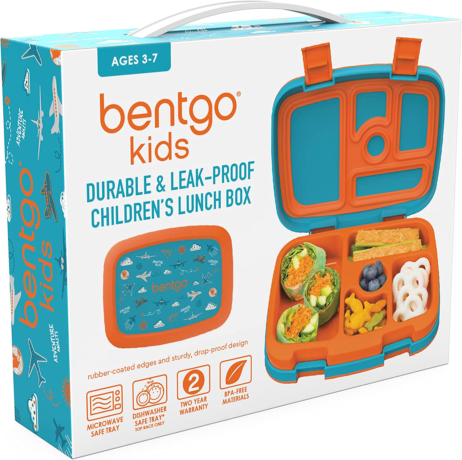 BENTGO KIDS PRINTS - LONCHERA PARA NIÑOS A PRUEBA DE FUGAS - 6