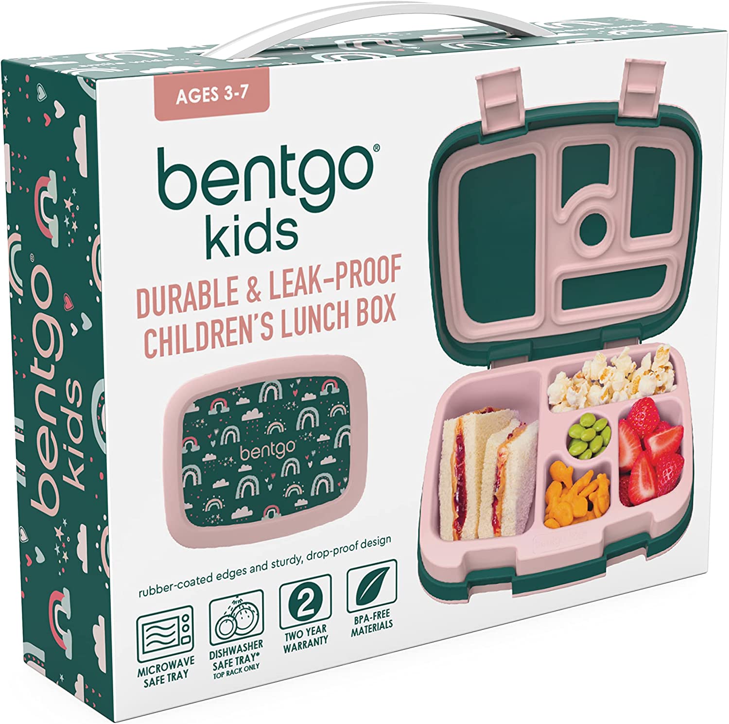 BENTGO - LONCHERA ESTAMPADA PARA NIÑOS, A PRUEBA DE DERRAMES - 6