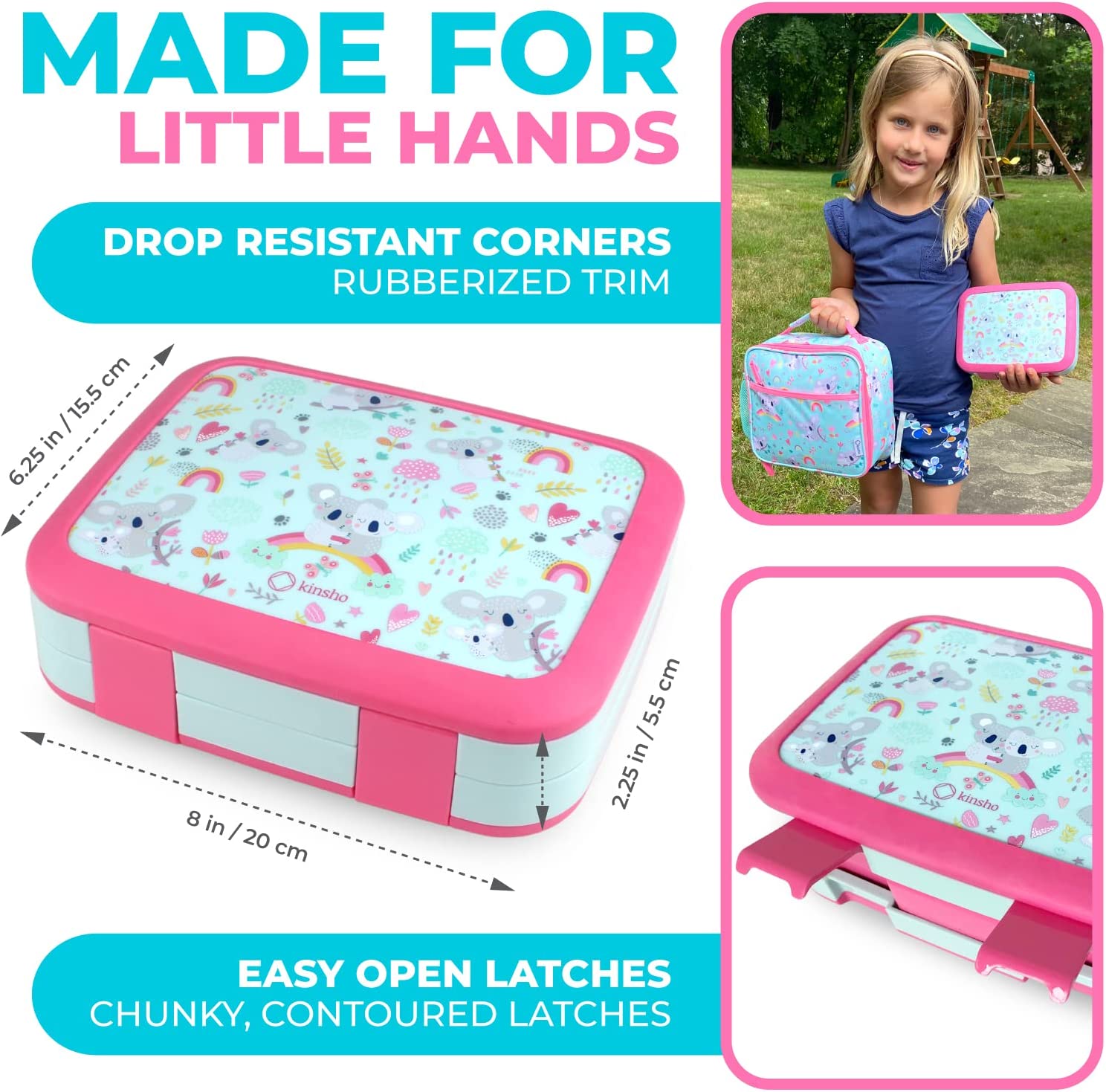 LONCHERA BENTO PARA NIÑOS CON TARRO PARA ALIMENTOS TÉRMICO PARA SOPA O ALIMENTOS CALIENTES - 3