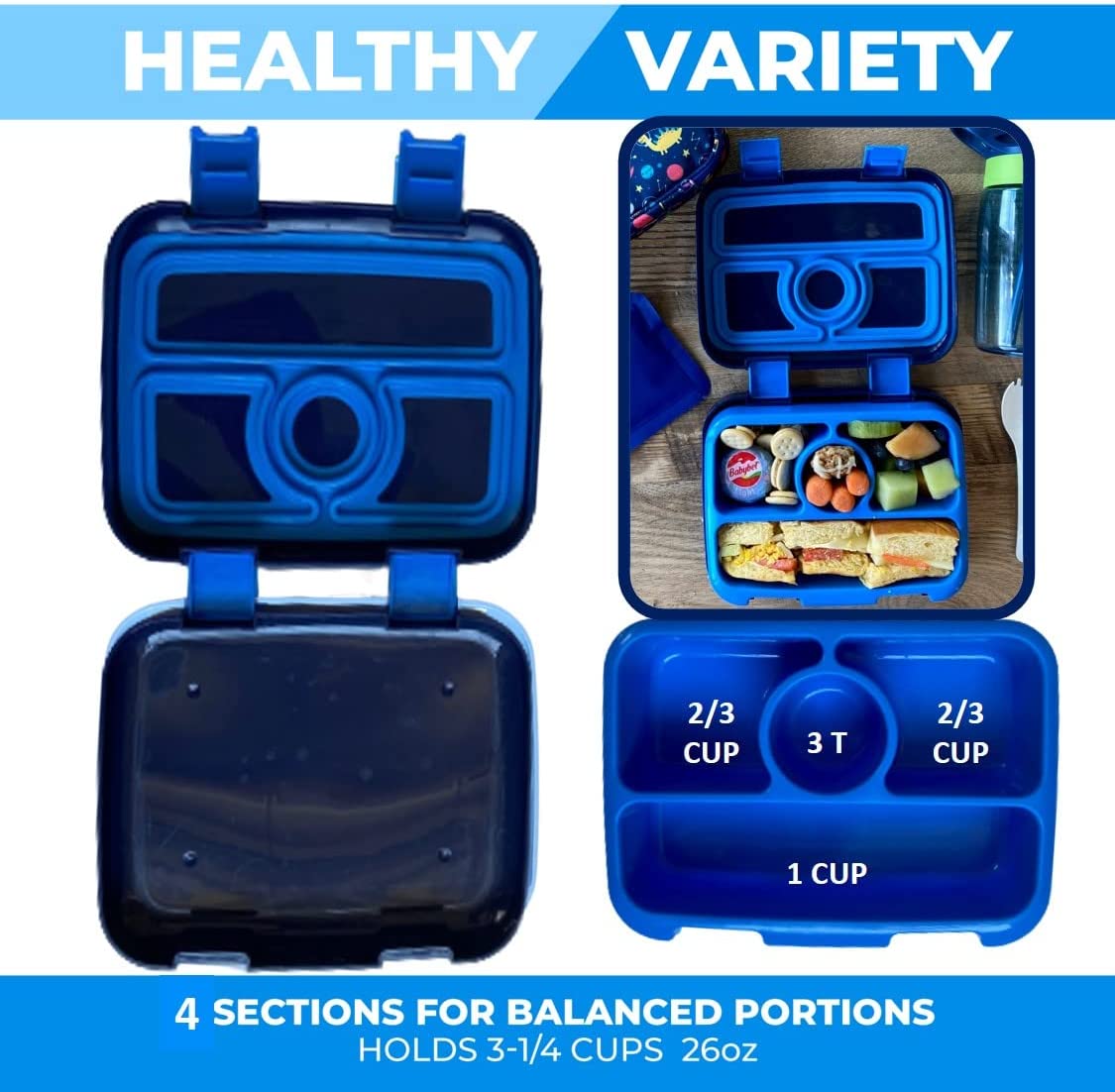 LONCHERA BENTO PARA NIÑOS CON TARRO PARA ALIMENTOS TÉRMICO PARA SOPA O ALIMENTOS CALIENTES - 4