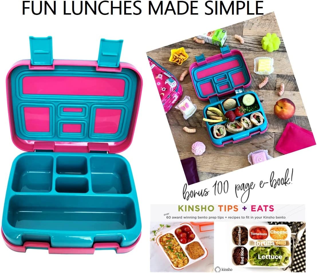LONCHERA BENTO INFANTIL, 5 SECCIONES PARA CONTROL DE PORCIONES - 6