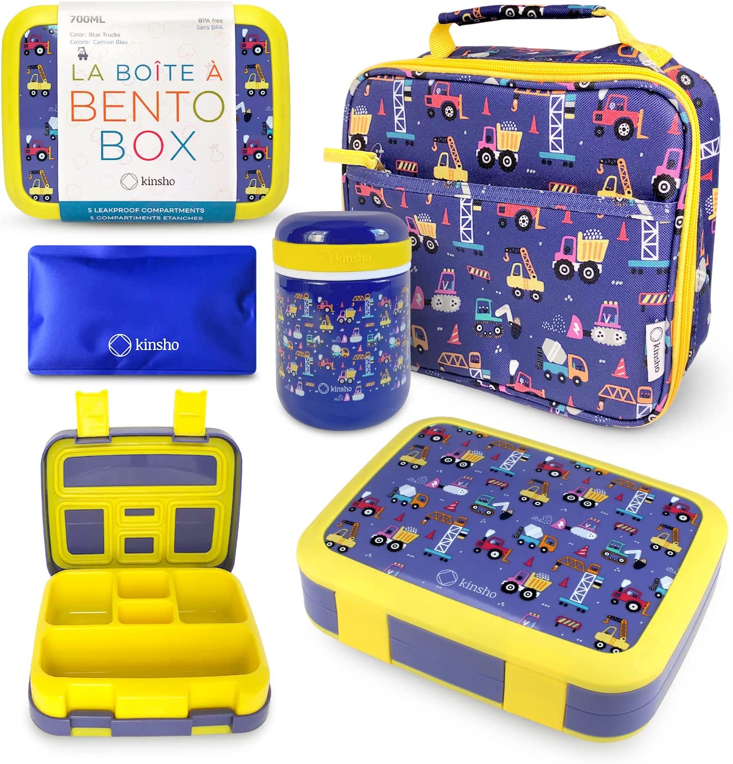 KINSHO TRUCKS BENTO BOX DE 5 COMPARTIMENTOS - 1