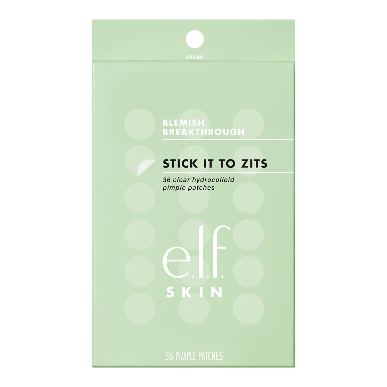 E.L.F. SKIN BLEMISH BREAKTHROUGH - PARCHES DE ESPINILLAS, AYUDA A REDUCIR EL ASPECTO DE MANCHAS Y CURAR, 36 PARCHES - 1