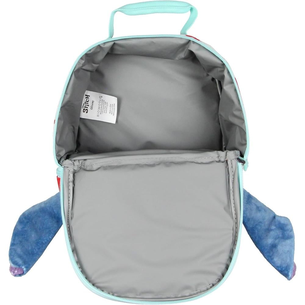 LILO Y STITCH | LONCHERA DE DOBLE COMPARTIMIENTO CON FORRO AISLANTE DE STITCH 3D - 3