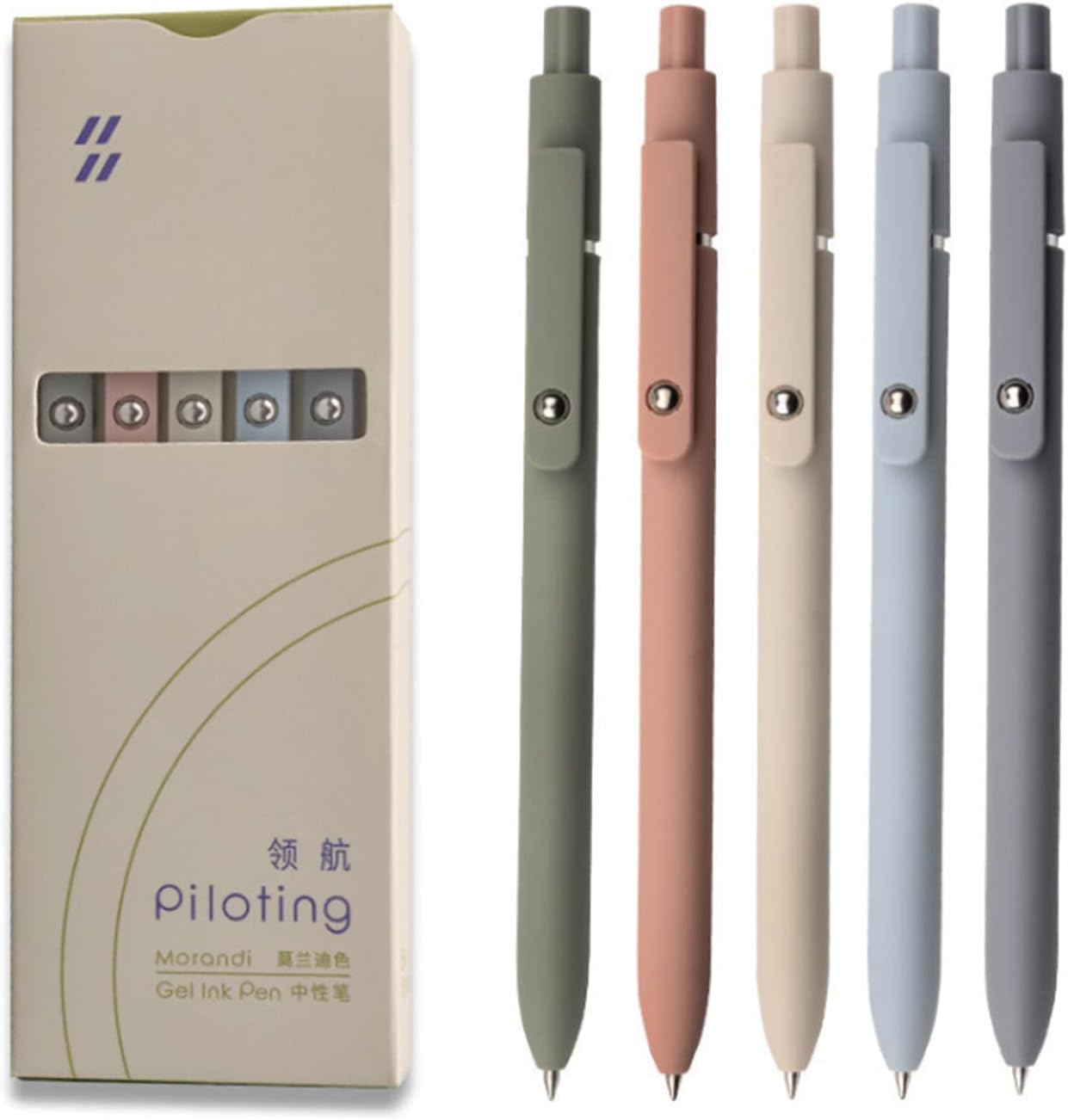 UIXJODO BOLÍGRAFOS DE GEL, 5 BOLÍGRAFOS DE TINTA NEGRA, BOLÍGRAFOS DE ESCRITURA SUAVE DE PUNTA FINA - 2