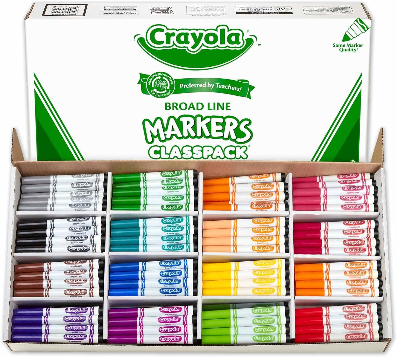 CRAYOLA - CLASSPACK - MARCADORES DE LÍNEA ANCHA, SUMINISTROS A GRANEL PARA PROFESORES Y NIÑOS 256 UNIDADES - 3