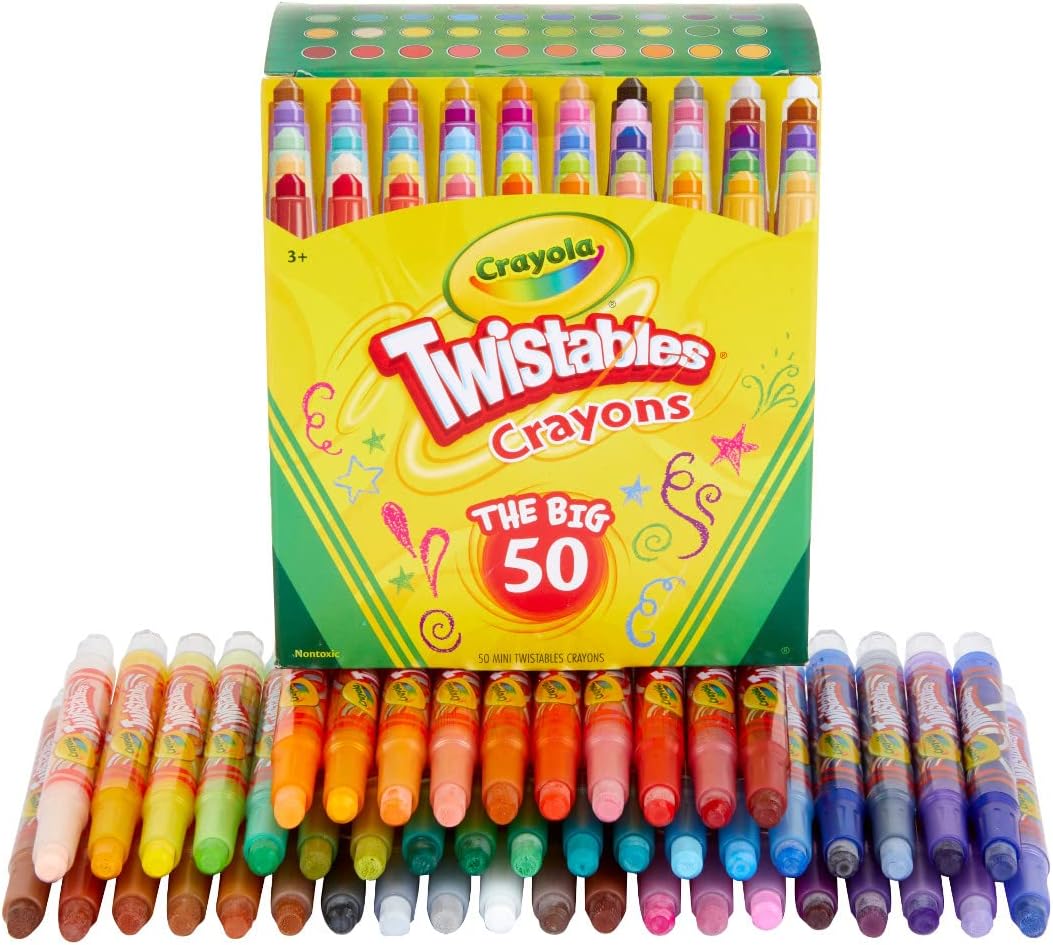 CRAYOLA MINI CRAYONES TWISTABLES (50 UNIDADES), SUMINISTROS DE ARTE PARA NIÑOS - 4