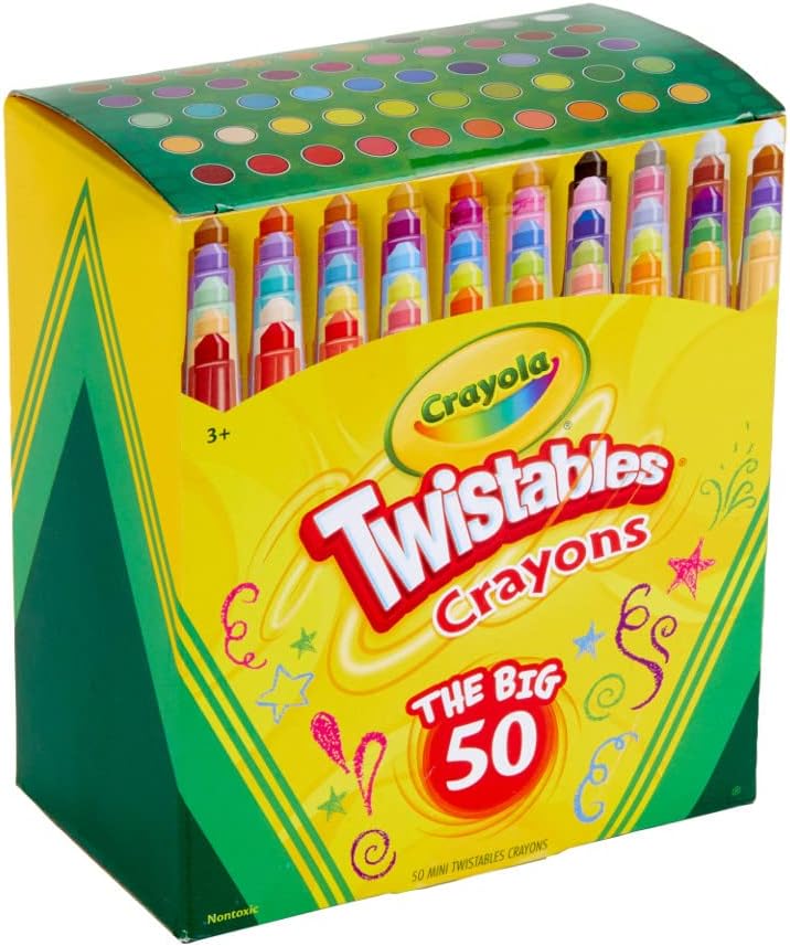 CRAYOLA MINI CRAYONES TWISTABLES (50 UNIDADES), SUMINISTROS DE ARTE PARA NIÑOS - 5
