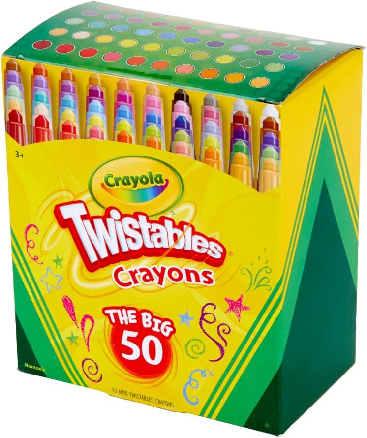 CRAYOLA MINI CRAYONES TWISTABLES (50 UNIDADES), SUMINISTROS DE ARTE PARA NIÑOS - 6
