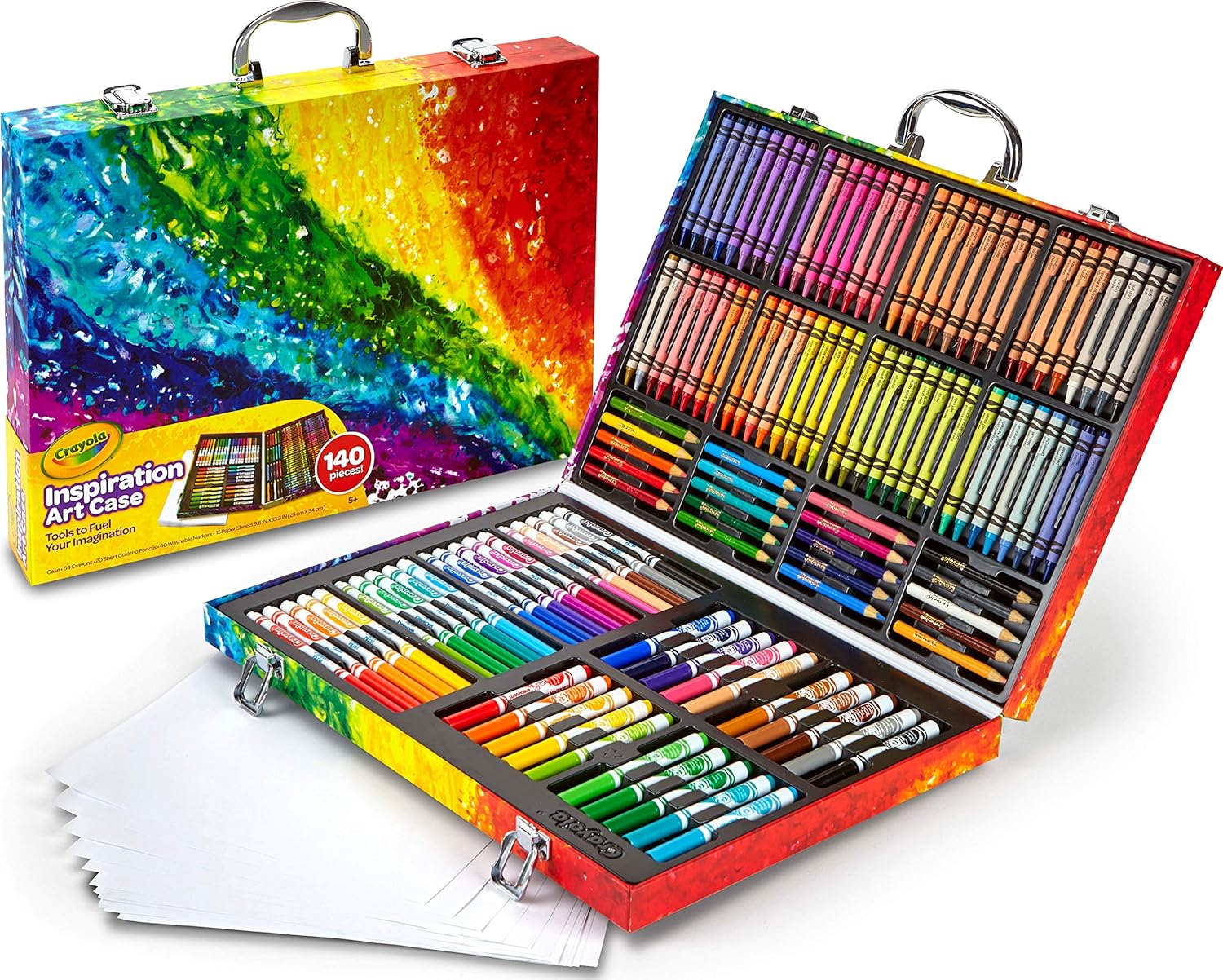CRAYOLA, ESTUCHE DE INSPIRACIÓN ARTÍSTICA, 140 PIEZAS, MINIONS, JUEGO DE ARTE, EDADES 6, 7, 8, 9, 10 - 3