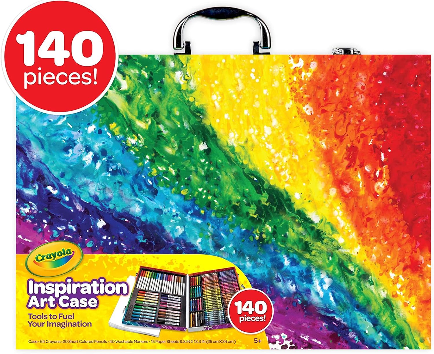 CRAYOLA, ESTUCHE DE INSPIRACIÓN ARTÍSTICA, 140 PIEZAS, MINIONS, JUEGO DE ARTE, EDADES 6, 7, 8, 9, 10 - 4