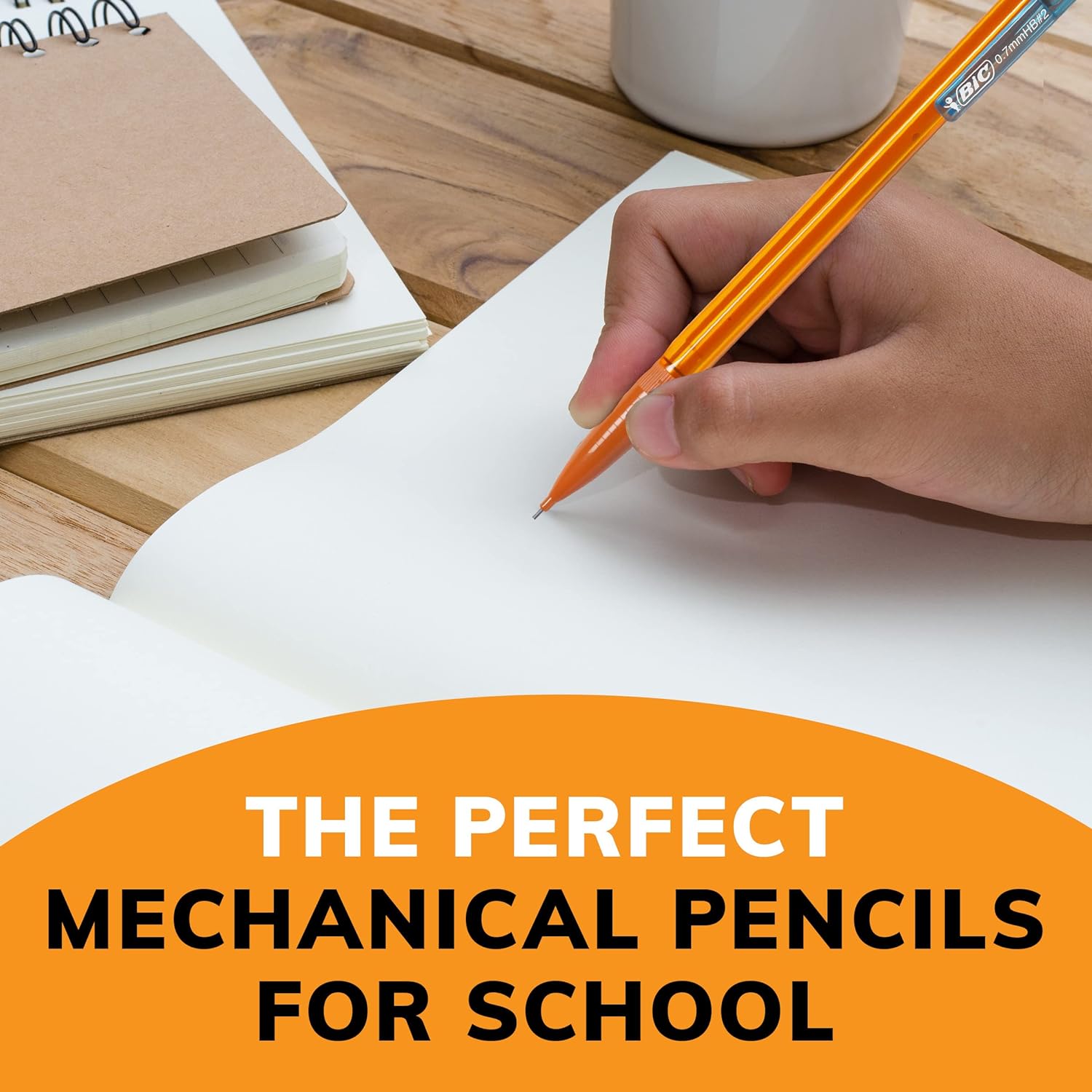 BIC LÁPICES MECÁNICOS XTRA-SMOOTH CON BORRADORES, PUNTA MEDIA DE EDICIÓN BRILLANTE, PAQUETE DE 40 UNIDADES - 5
