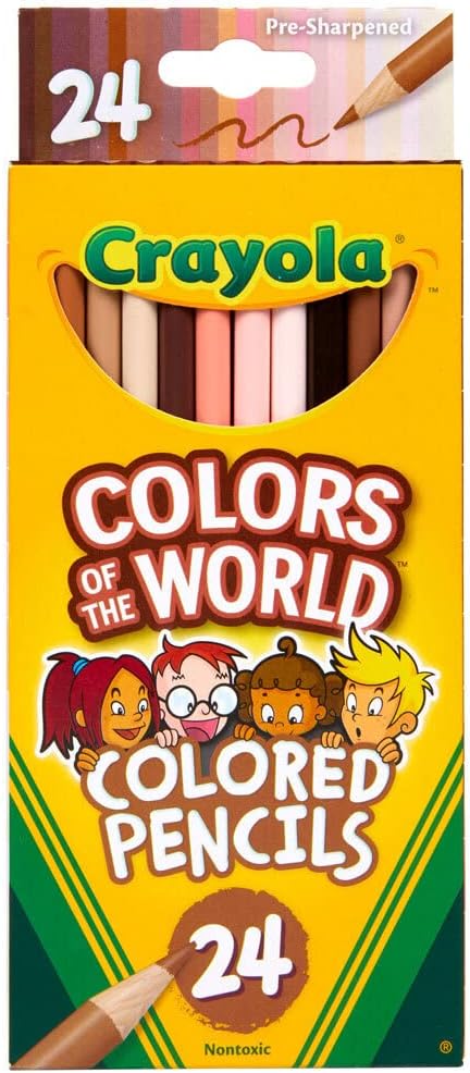 CRAYOLA - 24 LÁPICES DE COLORES MULTICOLOR, COLORES DEL MUNDO - 1