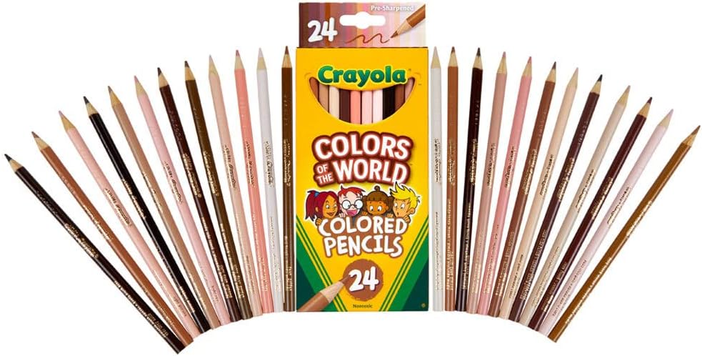 CRAYOLA - 24 LÁPICES DE COLORES MULTICOLOR, COLORES DEL MUNDO - 6