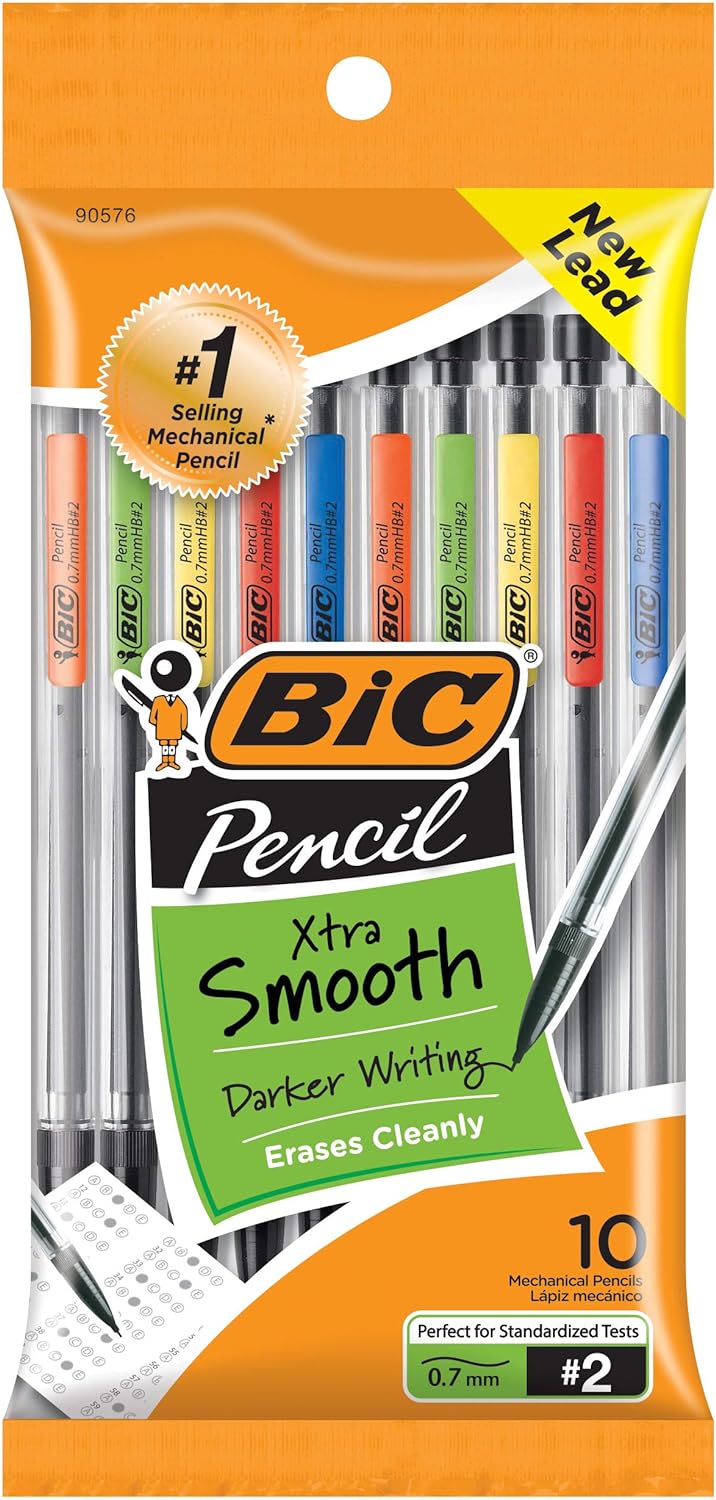 BIC LÁPICES XTRA LIFE, TRAZO MEDIO, NEGRO - 2
