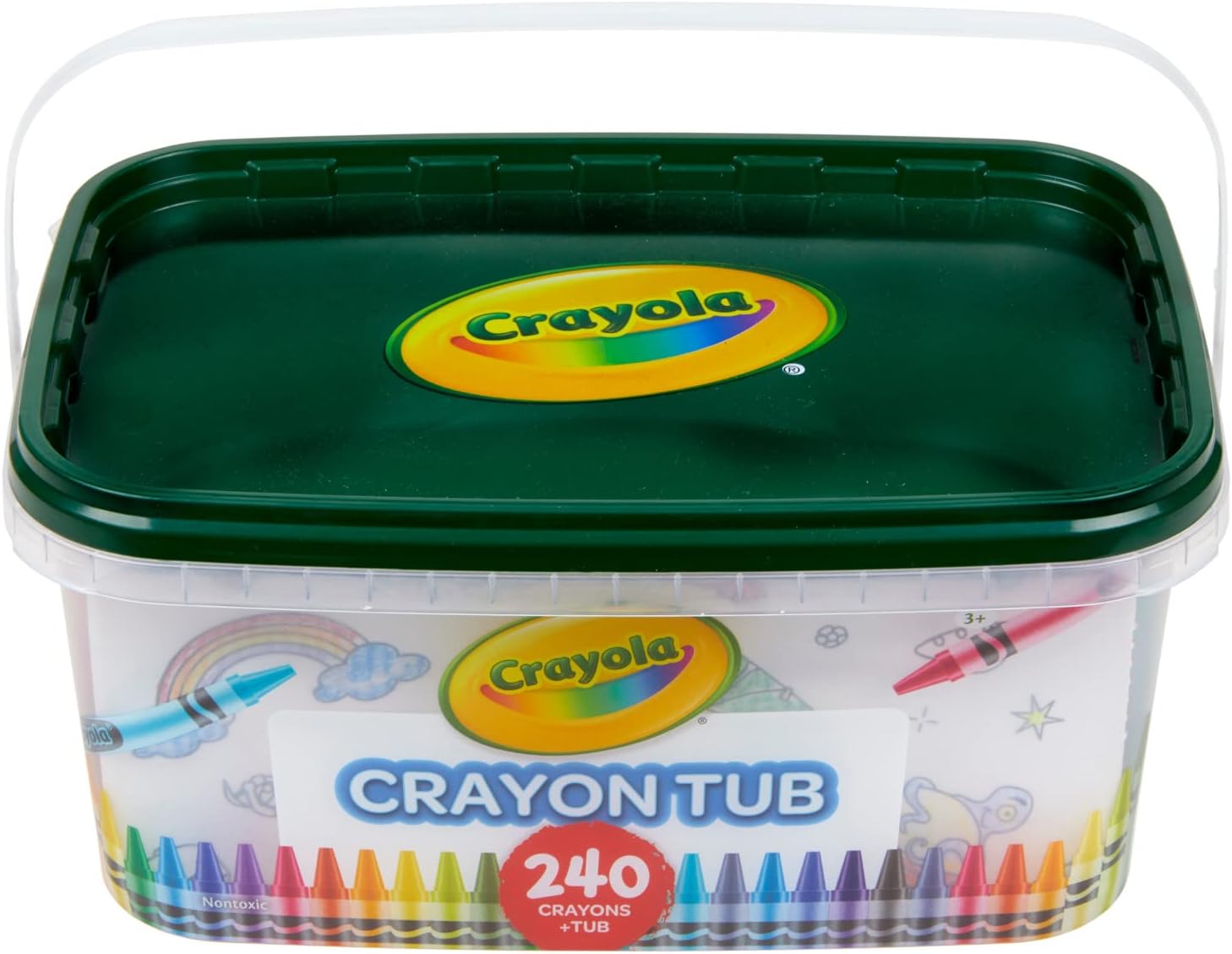 CRAYOLA TINA DE CRAYÓN – 120 COLORES (240 QUILATES), JUEGO DE CRAYONES A GRANEL PARA AULAS, SUMINISTROS DE ARTE - 3