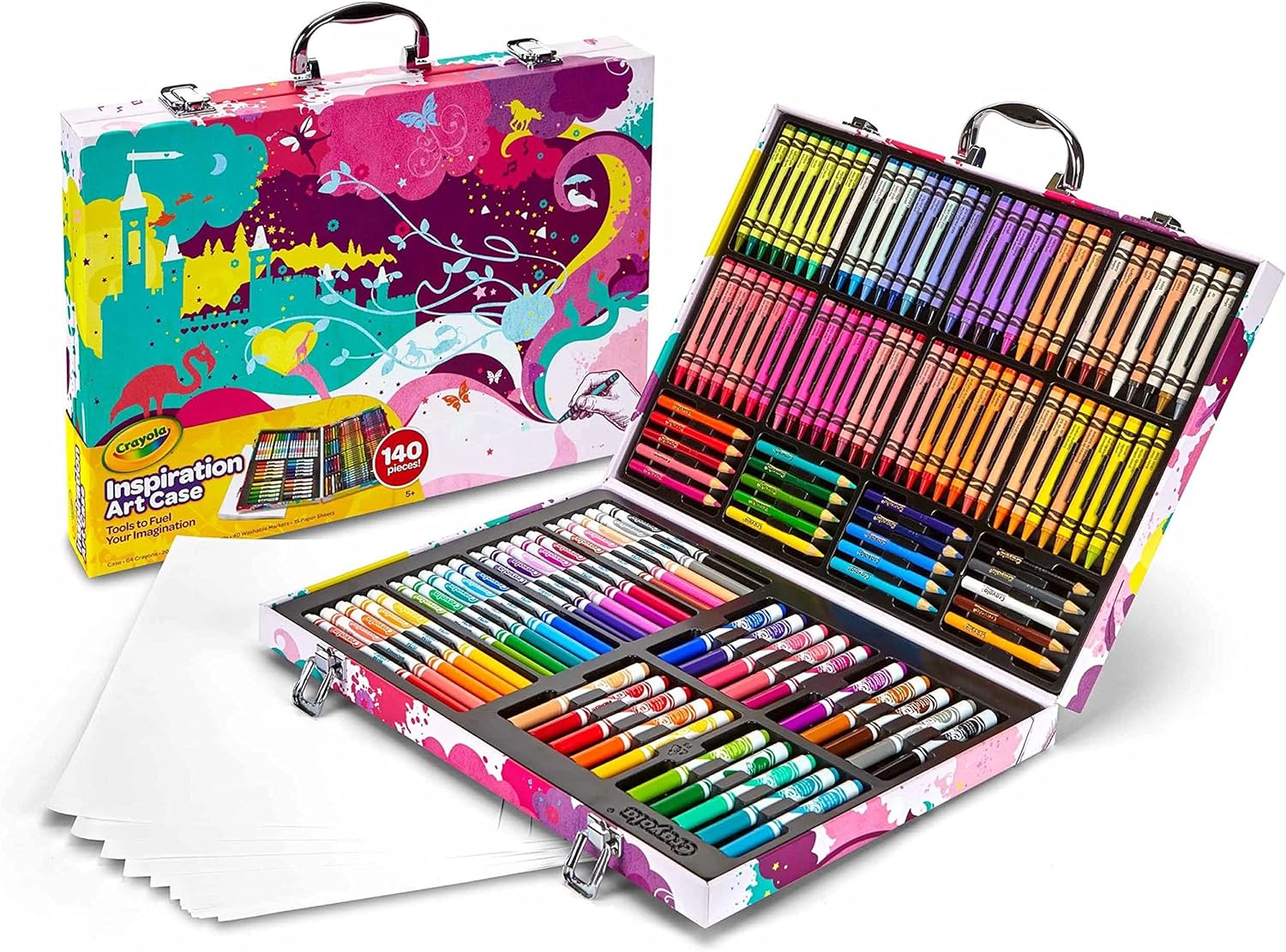 CRAYOLA ESTUCHE DE ARTE INSPIRACIÓN, COLOR ROSADO - 3