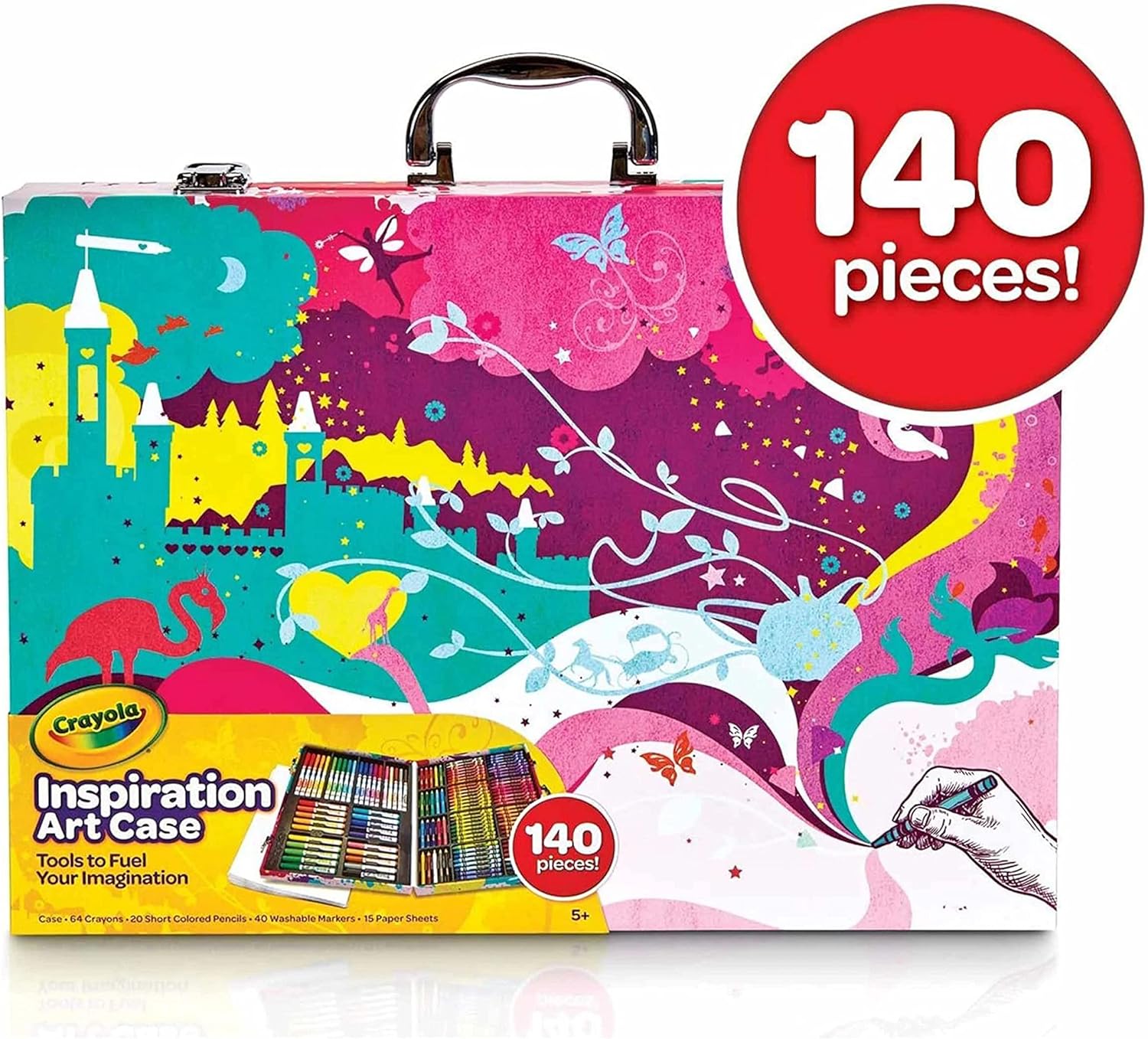 CRAYOLA ESTUCHE DE ARTE INSPIRACIÓN, COLOR ROSADO - 6