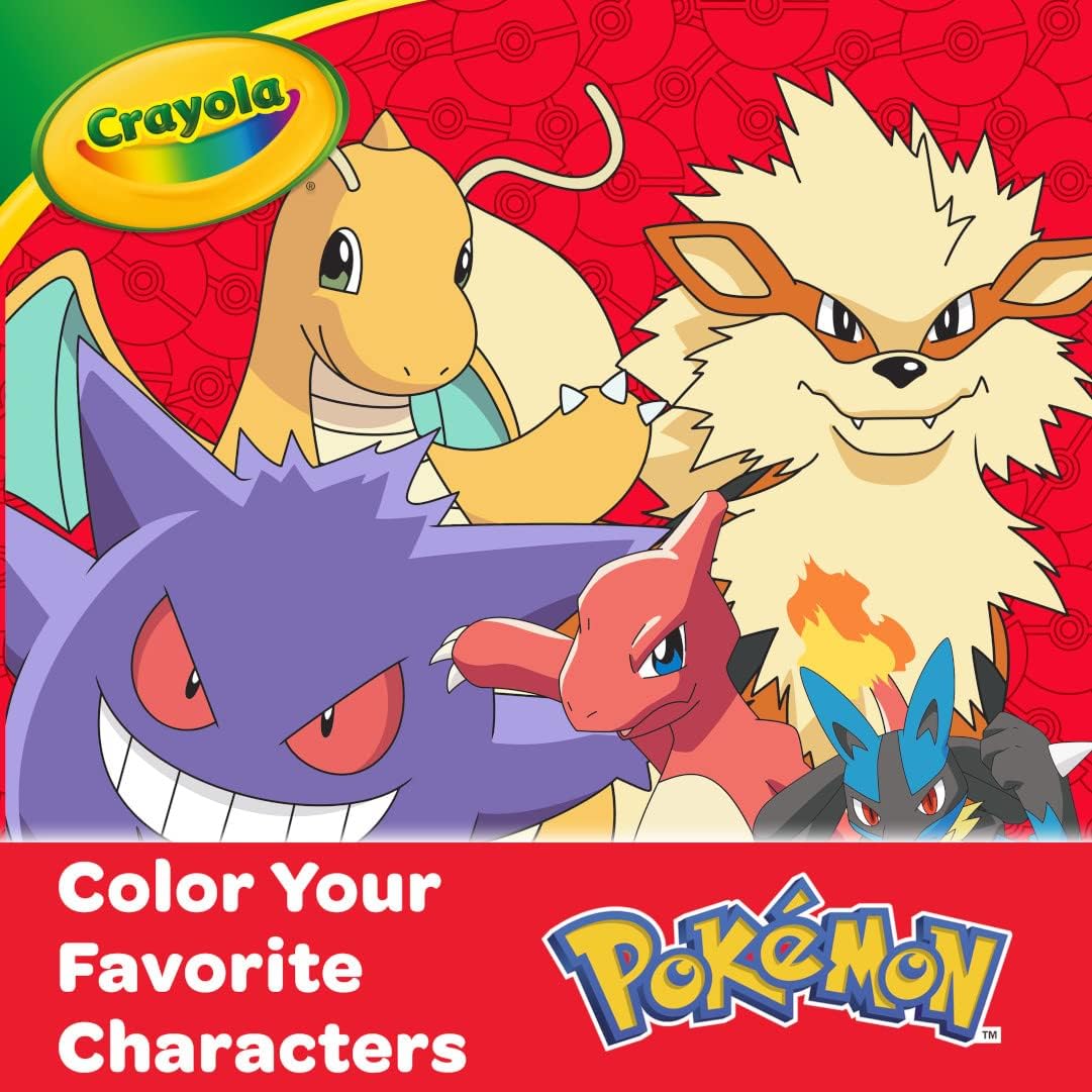 CRAYOLA JUEGO DE ARTE DE IMAGINACIÓN POKÉMON (115 UNIDADES), KIT DE ARTE PARA NIÑOS, INCLUYE PÁGINAS PARA COLOREAR DE POKÉMON - 4