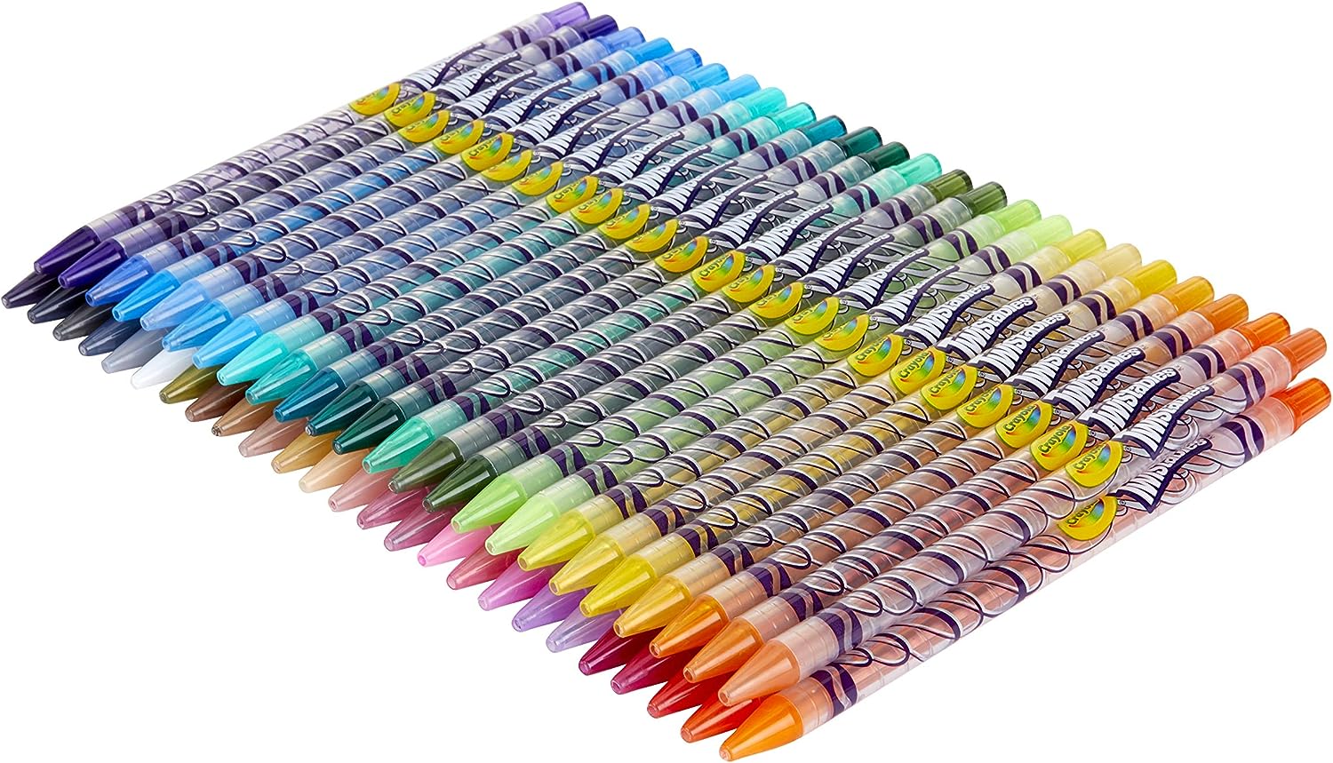 CRAYOLA JUEGO DE LÁPICES DE COLORES TWISTABLES (50 QUILATES), LÁPICES DE COLORES SIN AFILAR PARA NIÑOS - 3