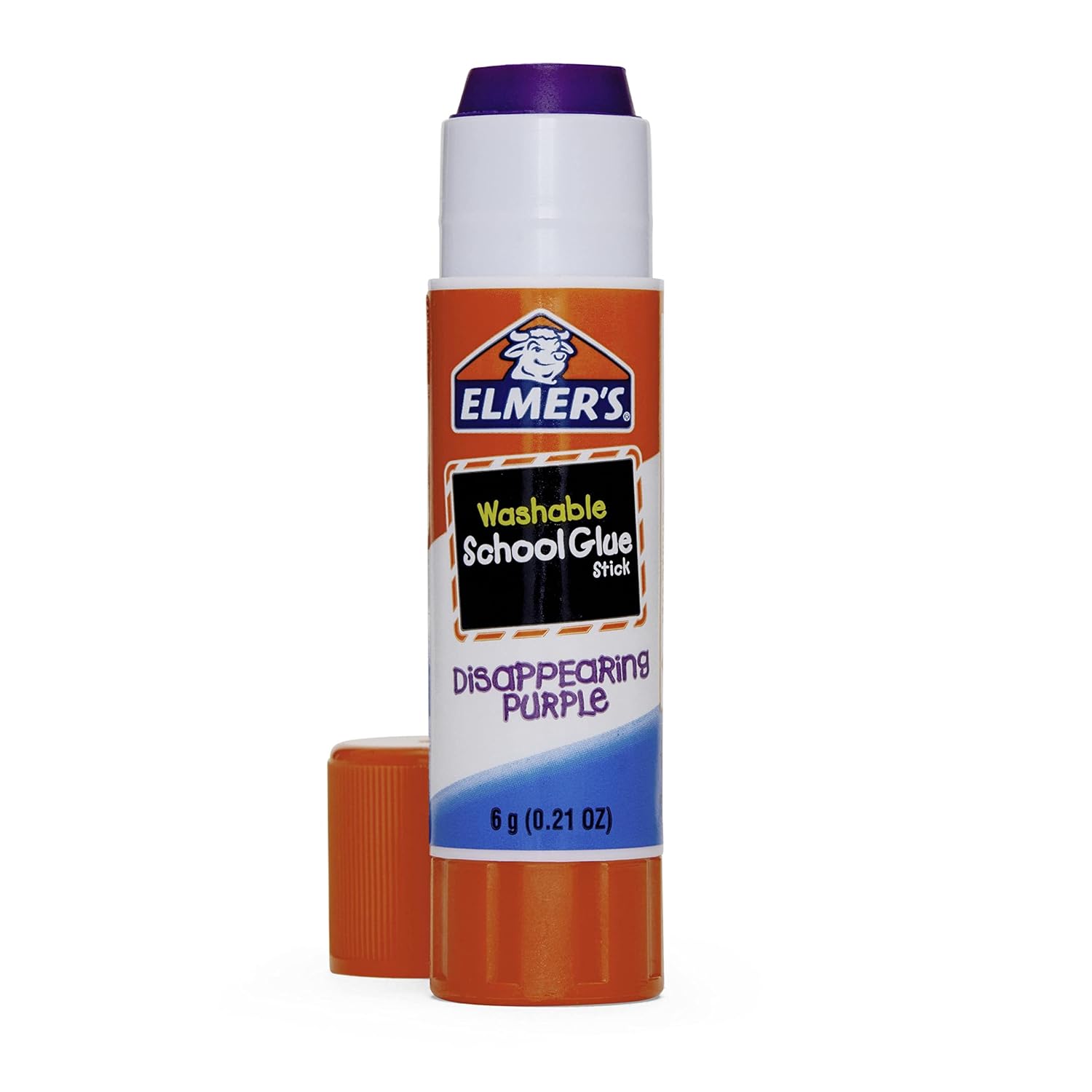 ELMER'S BARRAS DE PEGAMENTO ESCOLAR COLOR MORADO QUE SE DESVANECE, LAVABLE 12 UNIDADES - 6