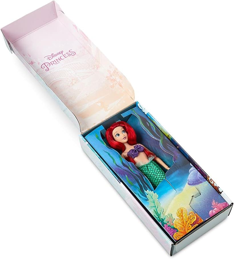DISNEY STORE MUÑECA OFICIAL DE LA PRINCESA ARIEL, LA SIRENITA Y ACCESORIOS,POSABLE EN TRAJE BRILLANTE, PARA NIÑOS DE 3 AÑOS A MAS - 3