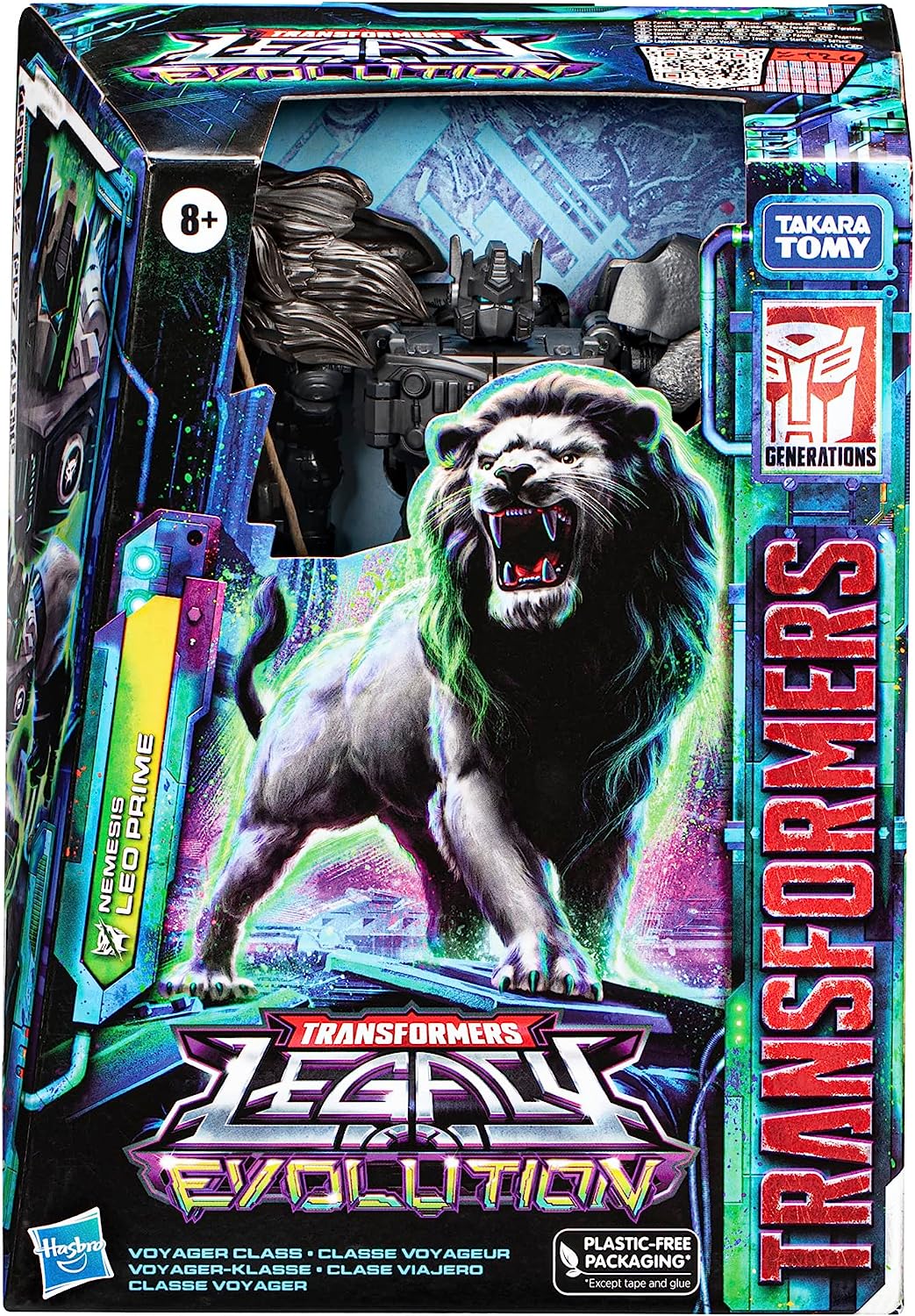 TRANSFORMERS TOYS LEGACY EVOLUTION VOYAGER NEMESIS LEO PRIME TOY, 7 PULGADAS, FIGURA DE ACCIÓN - 2
