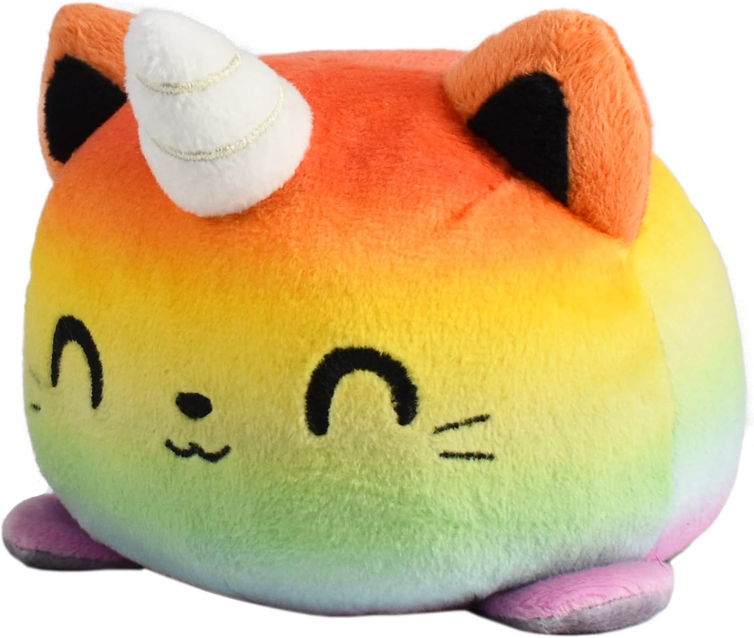 TEETURTLE - PELUCHE REVERSIBLE  DE GATICORNIO, DISEÑO PATENTADO, TABBY Y ARCOÍRIS, MUESTRA TU ESTADO DE ÁNIMO - 6