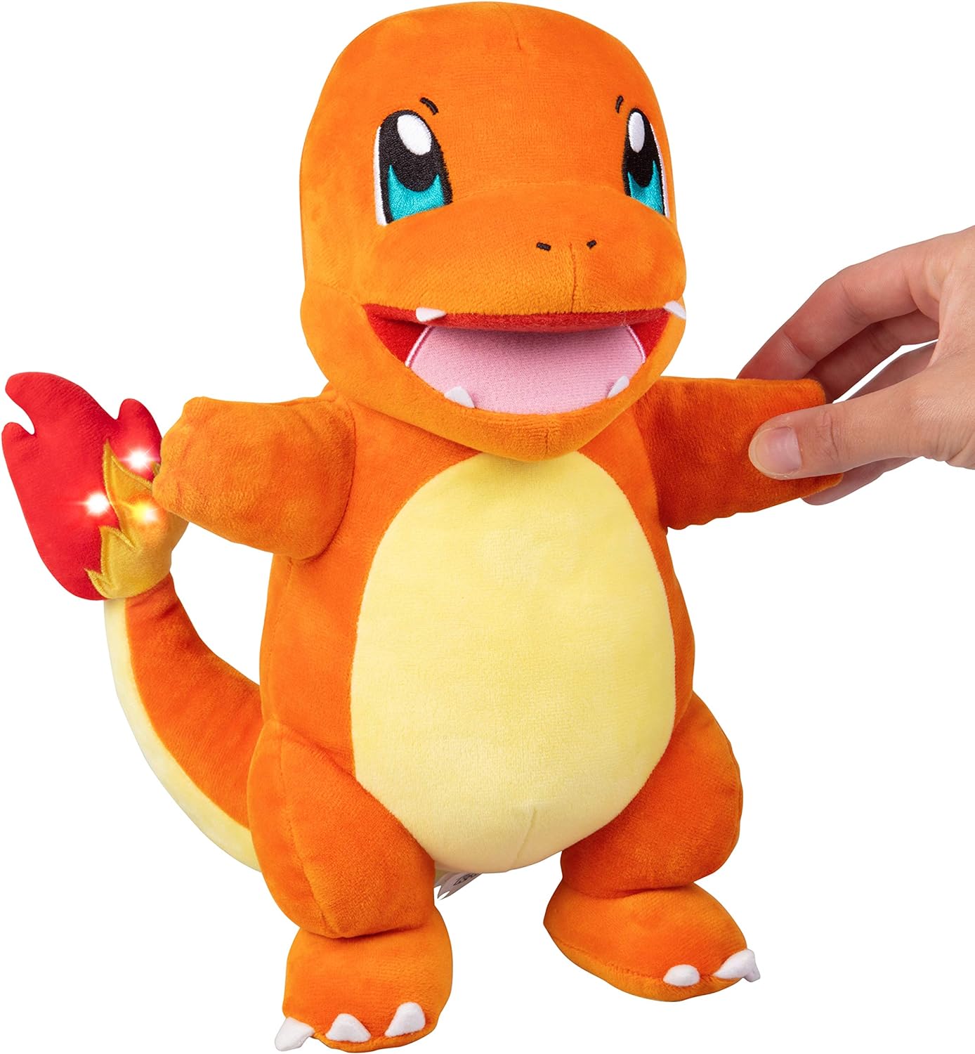 PELUCHE POKÉMON FLAME ACTION CHARMANDER,INTERACTIVO CON LUCES Y SONIDOS DE FUEGO,COLA Y BOCA ILUMINADAS, MÚLTIPLES SONIDO Y VOCES - 4