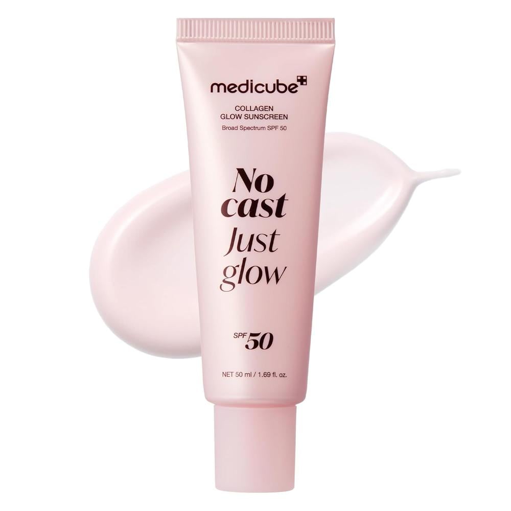PROTECTOR SOLAR FACIAL CON COLÁGENO JUST GLOW MEDICUBE | 1.7 OZ / 50 ML - 1