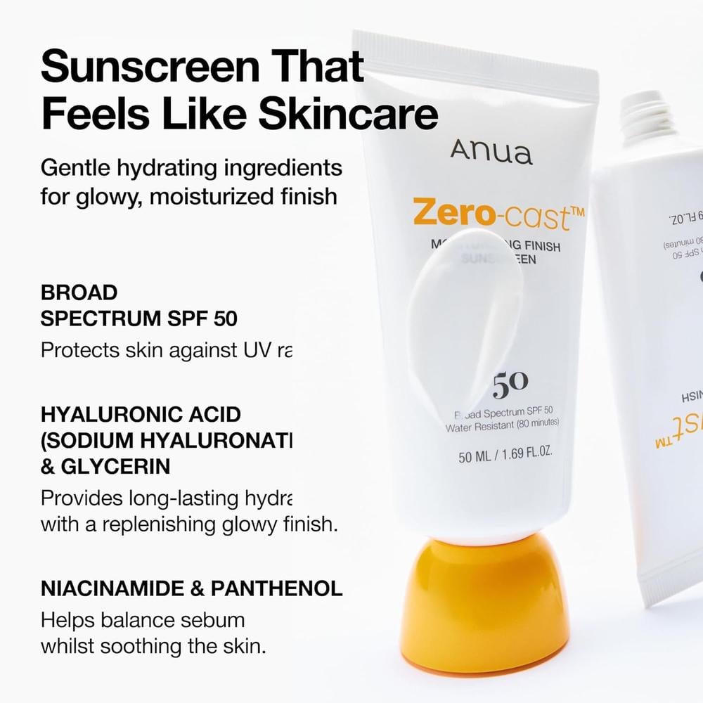 PROTECTOR SOLAR FACIAL HIDRATANTE FPS 50 ANUA | 1.69 FL OZ / 50 ML - 3