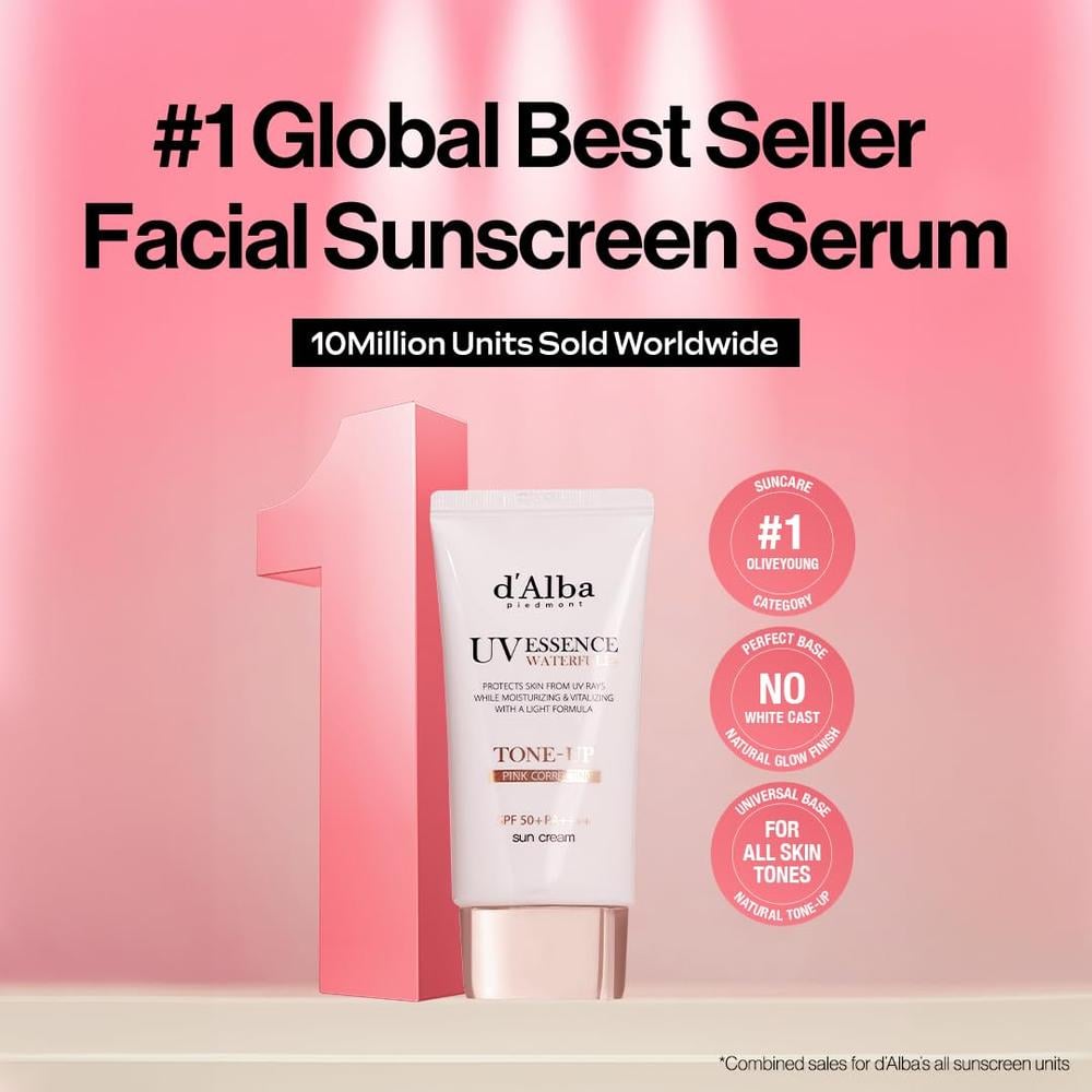 SUERO PROTECTOR SOLAR FACIAL WATERFULL TONE-UP PACK 2 D'ALBA PIEDMONT | 1.7 FL OZ / 50 ML - 2