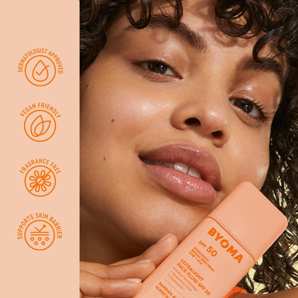 FLUIDO FACIAL ULTRALIGERO FPS 50 BYOMA | 50 ML - 5
