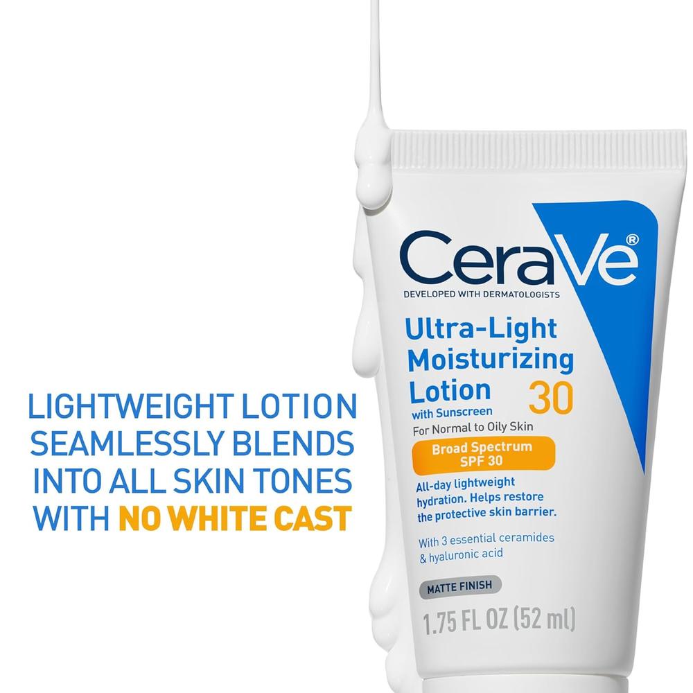 LOCIÓN FACIAL HIDRATANTE ULTRALIGERA FPS 30 CERAVE | 1.7 OZ / 50 ML - 2
