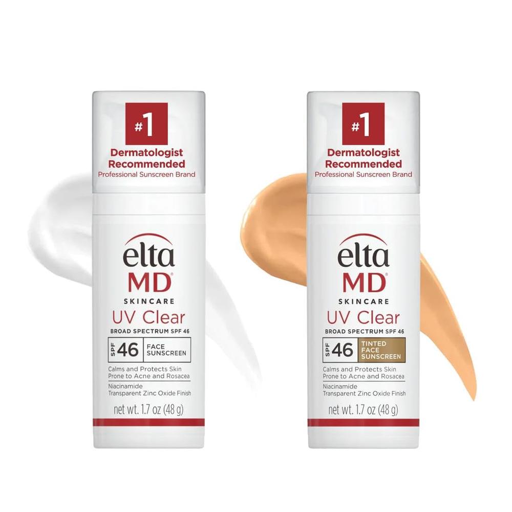 PROTECTOR SOLAR FACIAL TRANSPARENTE PACK 2 ELTAMD 1.7 OZ / 48 GR | UNTINTED Y TINTED - 1